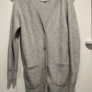 LOFT Light Gray Knit Sweater